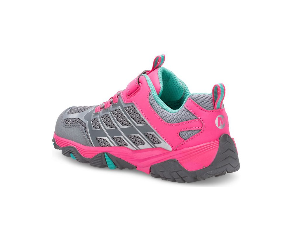 Merrell Sneakers Børn - Moab Fst Lav A/C Waterproof - Grå/Pink - CHM534127